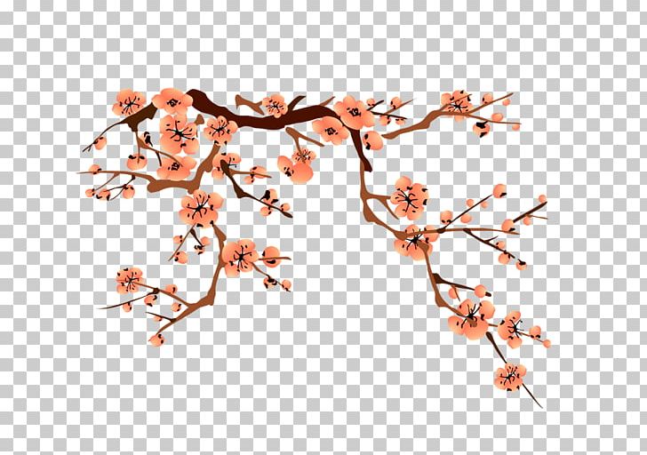 Plum Blossom Inkstick PNG, Clipart, Birdandflower Painting, Blossom, Branch, Chin, Chinese Style Free PNG Download