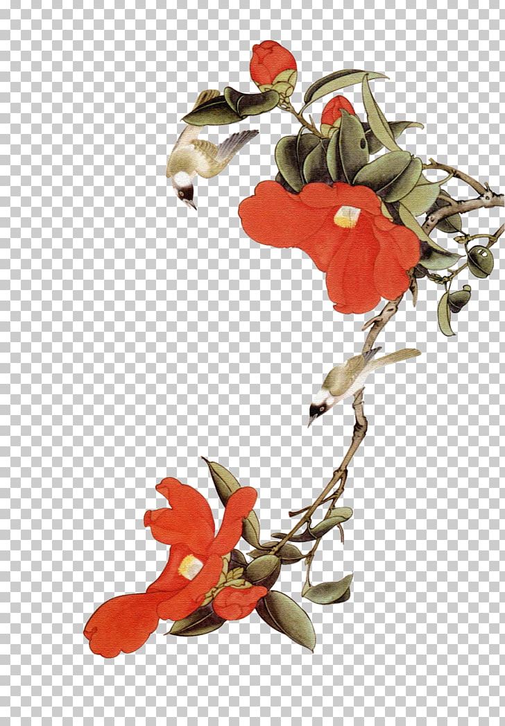 Work Of Art Chinese Painting Gongbi PNG, Clipart, Bird, Branch, Chinese Style, Floating, Flower Free PNG Download