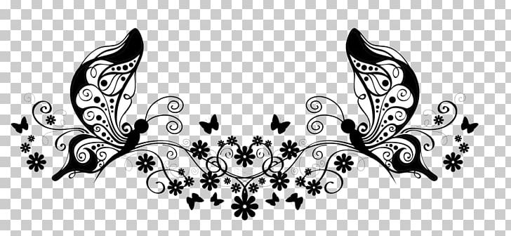 Ornament Decorative Arts Wall Decal PNG, Clipart, Art, Black, Black And White, Butterfly, Decal Free PNG Download