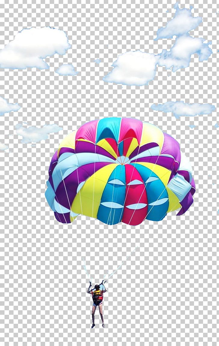 Parachuting Parachute Extreme Sport PNG, Clipart, Baiyun, Balloon, Clouds, Colorful Background, Coloring Free PNG Download