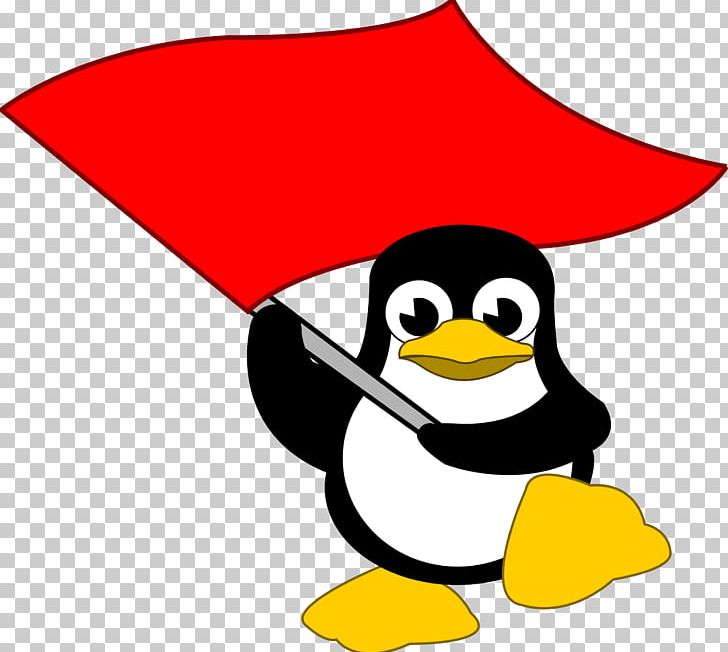 Penguin Red Flag PNG, Clipart, Animals, Area, Artwork, Beak, Bird Free PNG Download
