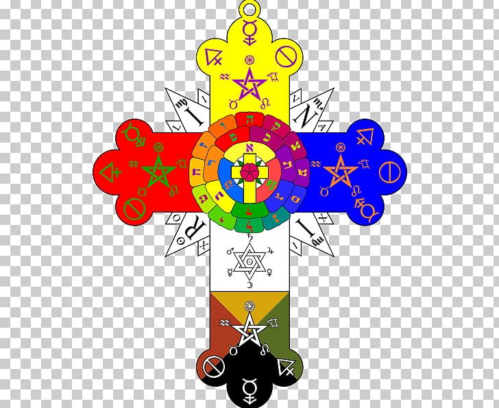 Rose Cross Lamen Hermetic Order Of The Golden Dawn Rosicrucianism Christian Cross PNG, Clipart, Book Of Thoth, Christian Cross, Christian Rosenkreuz, Cross, Fantasy Free PNG Download