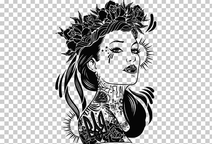 Tattoo Design Ukraine Art Flash PNG, Clipart, Beauty, Black And White, Face, Fashion Illustration, Fictional Character Free PNG Download