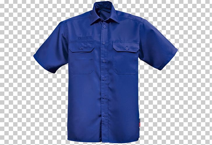 Sleeve T-shirt Workwear Dress Shirt PNG, Clipart, Active Shirt, Blue, Button, Clothing, Cobalt Blue Free PNG Download