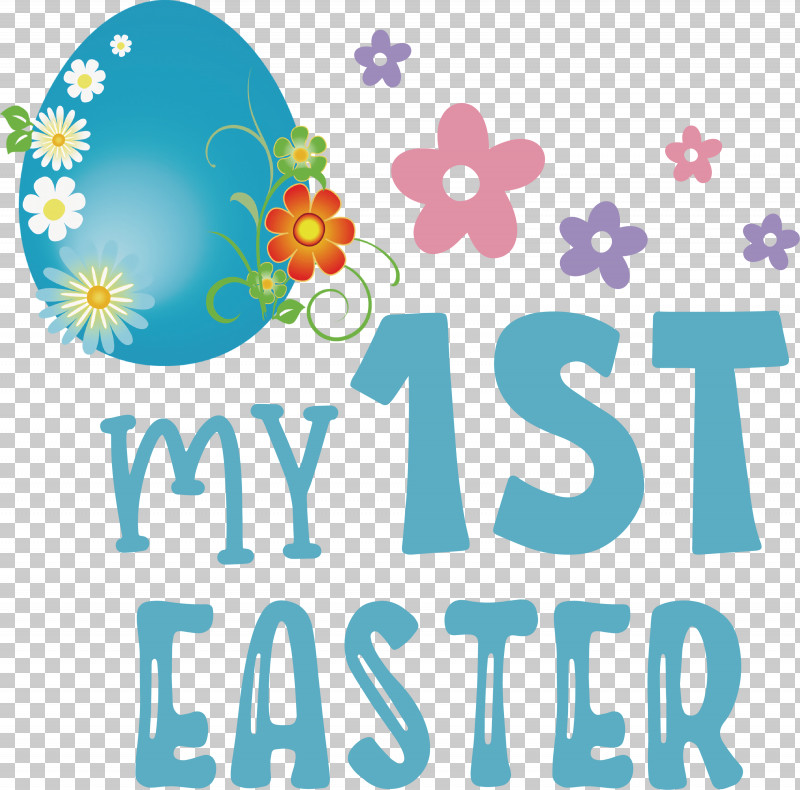 My 1st Easter Happy Easter PNG, Clipart, Balloon, Happiness, Happy Easter, Line, Logo Free PNG Download