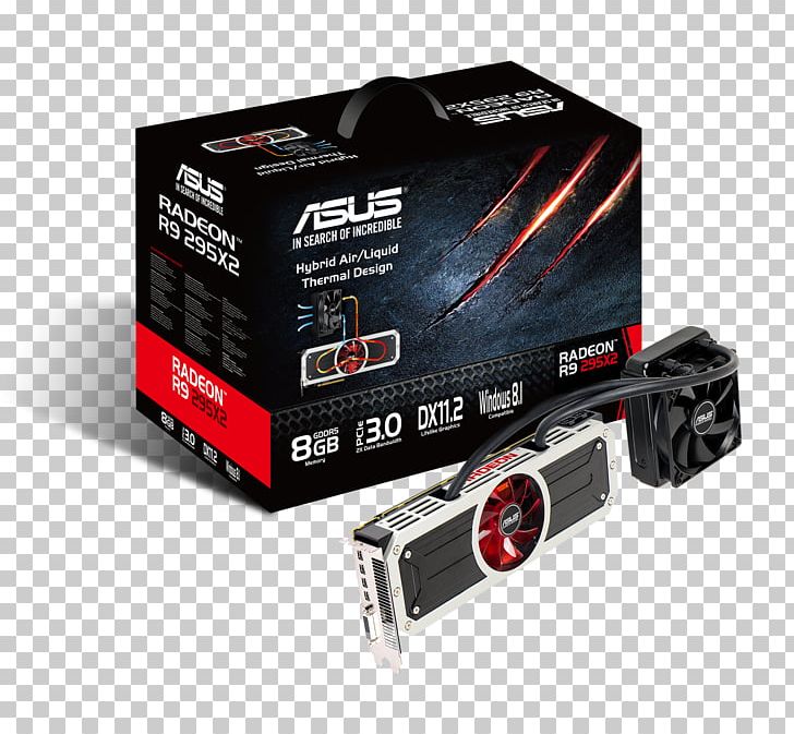Graphics Cards & Video Adapters Graphics Processing Unit AMD Radeon R9 295X2 GDDR5 SDRAM PNG, Clipart, Amd Radeon Rx 580, Asus, Bit, Brand, Displayport Free PNG Download