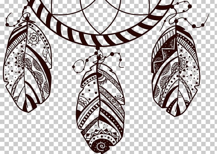 Dreamcatcher Drawing PNG, Clipart, Black And White, Dream, Feather, Headgear, Indigenous Peoples Of The Americas Free PNG Download