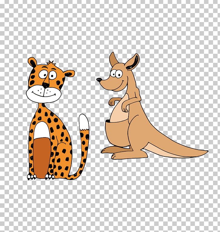 Leopard Kangaroo Cartoon PNG, Clipart, Animals, Big Cats, Black, Carnivoran, Cartoon Free PNG Download