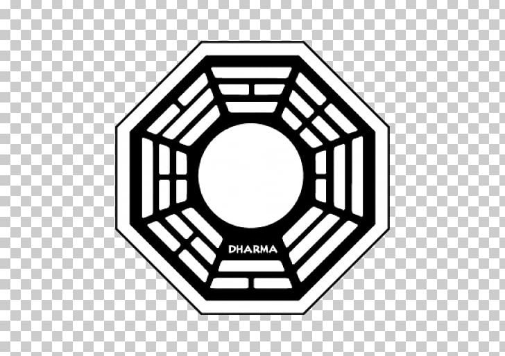Dharma Initiative Logo PNG, Clipart, Angle, Area, Ball, Black And White, Brand Free PNG Download
