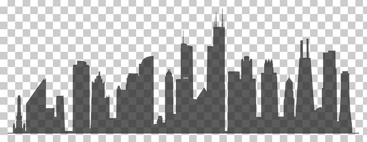 Chicago Skyline Silhouette PNG, Clipart, Animals, Art, Black And White, Brand, Building Free PNG Download