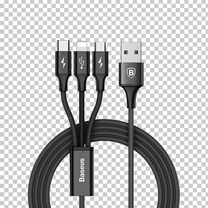 IPhone 7 Battery Charger USB-C Lightning Micro-USB PNG, Clipart, 3 In 1, Apple, Baseus, Battery Charger, Cable Free PNG Download