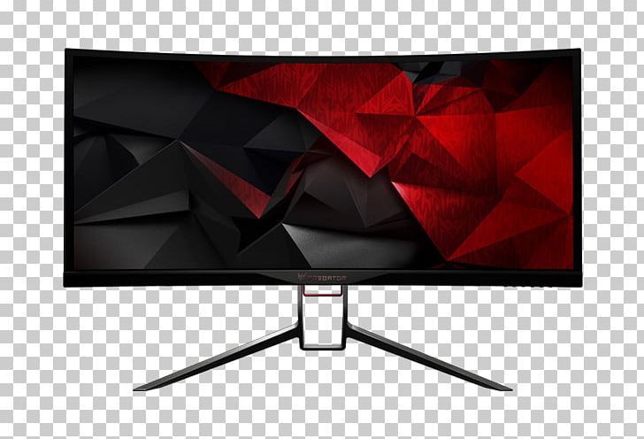 Predator X34 Curved Gaming Monitor Computer Monitors 21:9 Aspect Ratio Nvidia G-Sync Refresh Rate PNG, Clipart, Acer, Acer Aspire Predator, Acer Predator, Acer Predator Xb1, Angle Free PNG Download