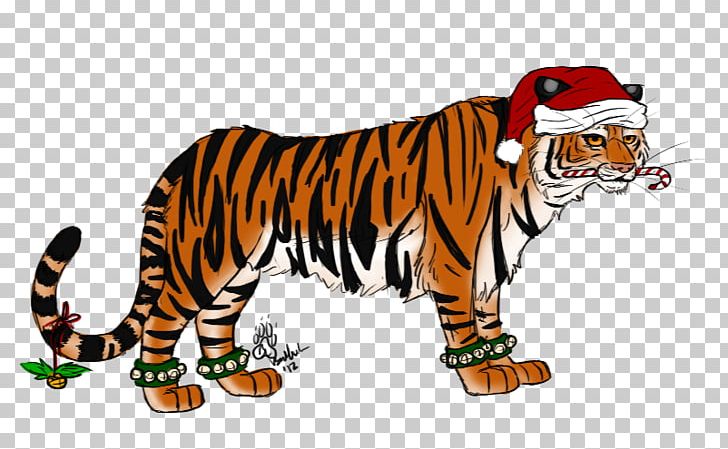 Tiger Christmas Cat Santa Claus PNG, Clipart, Animal, Animal Figure, Big Cat, Big Cats, Carnivoran Free PNG Download