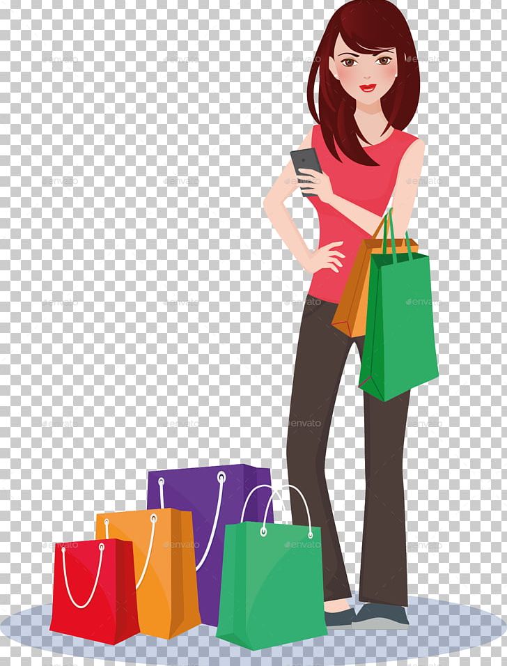 Shopping Bags & Trolleys Woman PNG, Clipart, Amp, Bag, Drawing, Fashion Design, Girl Free PNG Download