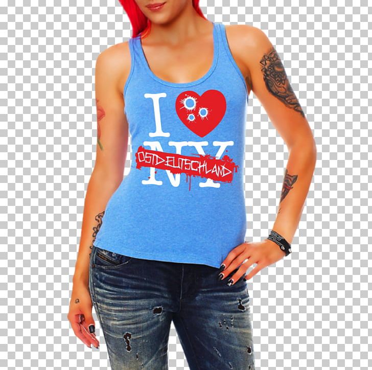 T-shirt Woman Sleeve Clothing PNG, Clipart, Active Tank, Child, Clothing, Electric Blue, Gift Free PNG Download