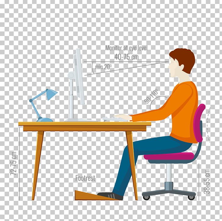 Sitting Neutral Spine Infographic PNG, Clipart, Angle, Cartoon, Chair, Computer, Conversation Free PNG Download