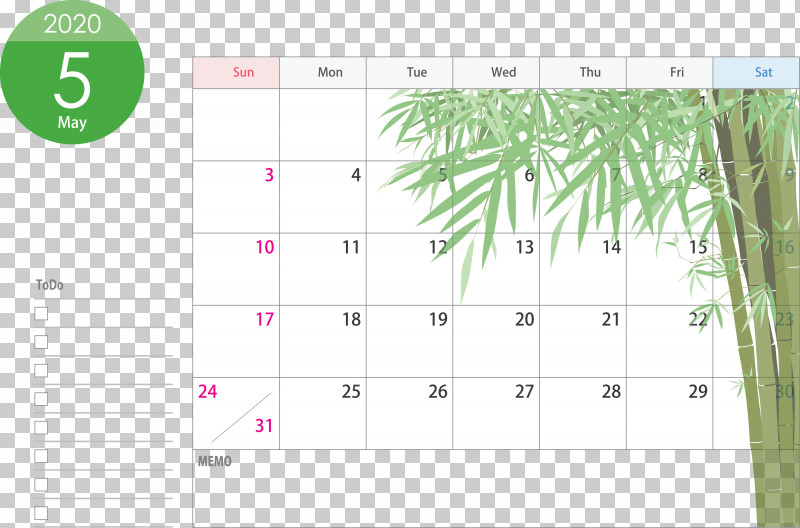 May 2020 Calendar May Calendar 2020 Calendar PNG, Clipart, 2020 Calendar, Colorfulness, Green, Leaf, Line Free PNG Download