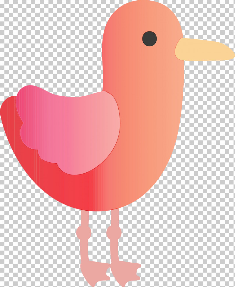 Pink Cartoon Bird Water Bird Heart PNG, Clipart, Bird, Cartoon, Heart, Paint, Pink Free PNG Download