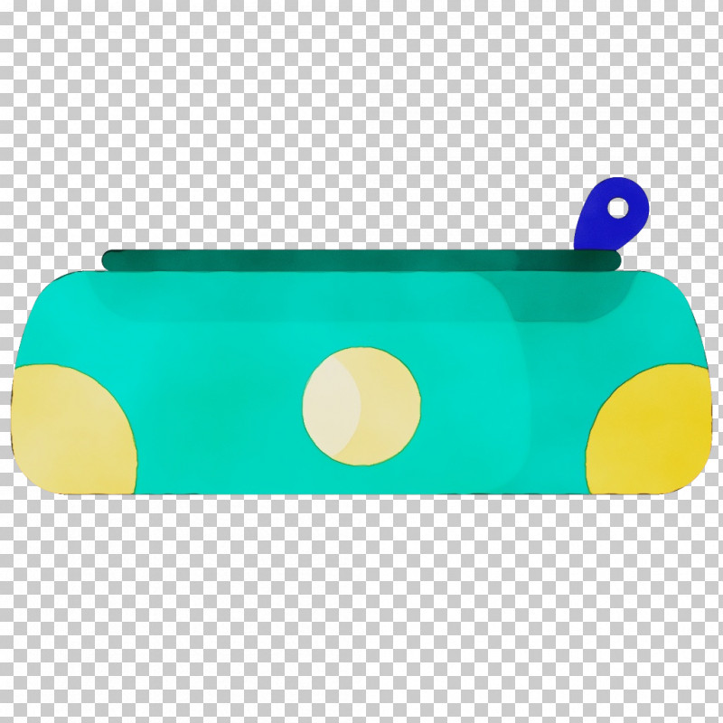 Turquoise Yellow Pencil Case Turquoise Rectangle PNG, Clipart, Back To School, Paint, Pencil Case, Rectangle, School Supplies Free PNG Download