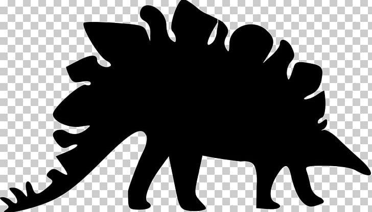 Stegosaurus Triceratops Silhouette Tyrannosaurus Dinosaur PNG, Clipart, Animals, Art, Black And White, Dinosaur, Drawing Free PNG Download