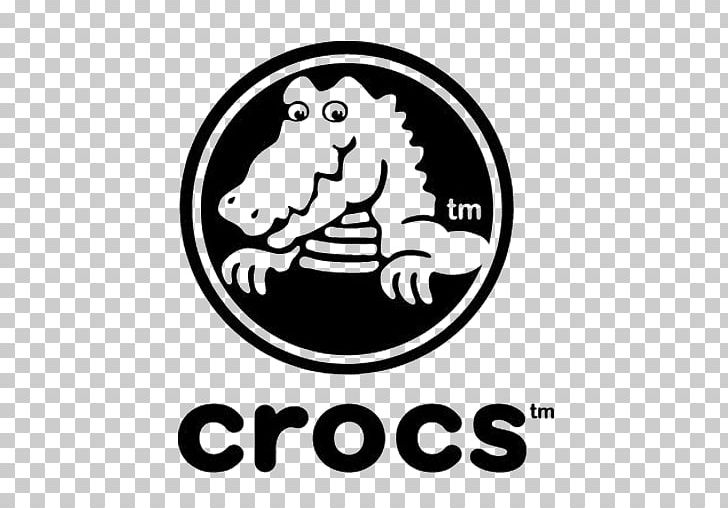 Crocs Shoe Logo NASDAQ:CROX Brand PNG, Clipart, Area, Artwork, Black, Black And White, Boat Shoe Free PNG Download