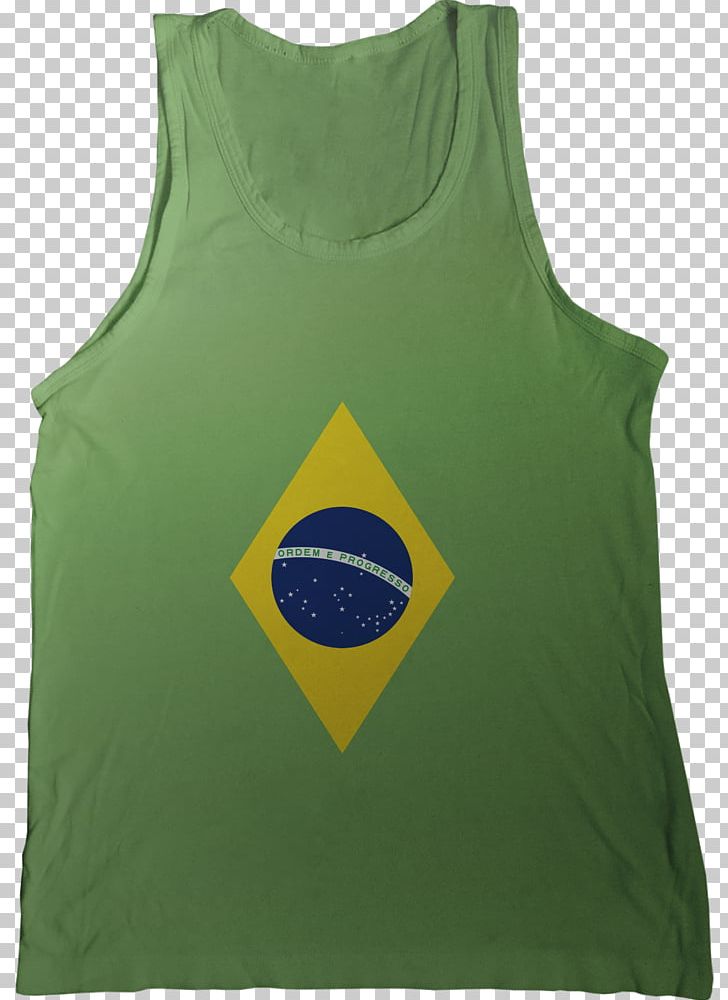 Flag Of Brazil T-shirt Gilets Green PNG, Clipart, Active Tank, Brazil, Flag, Flag Of Brazil, Gilets Free PNG Download