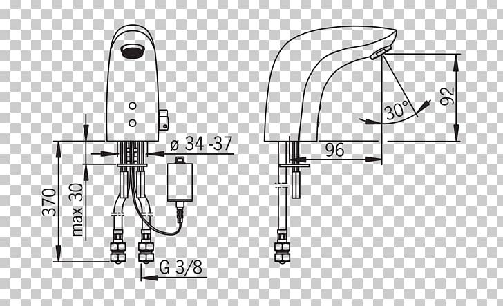 Bateria Wodociągowa Sink Bateria Umywalkowa Tap Oras PNG, Clipart, Angle, Bateria Umywalkowa, Black And White, Diagram, Drawing Free PNG Download