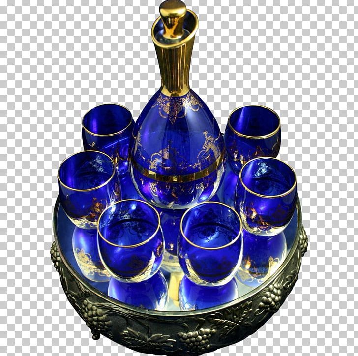 Cobalt Blue Venetian Glass Decanter Murano PNG, Clipart, Barware, Blue, Bohemian Glass, Bottle, Bristol Blue Glass Free PNG Download