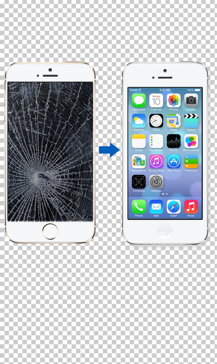 IPhone 5s IOS IPhone 6 IPhone 5c PNG, Clipart, Apple, Cellular Network, Communication Device, Cracked Screen, Electronic Device Free PNG Download