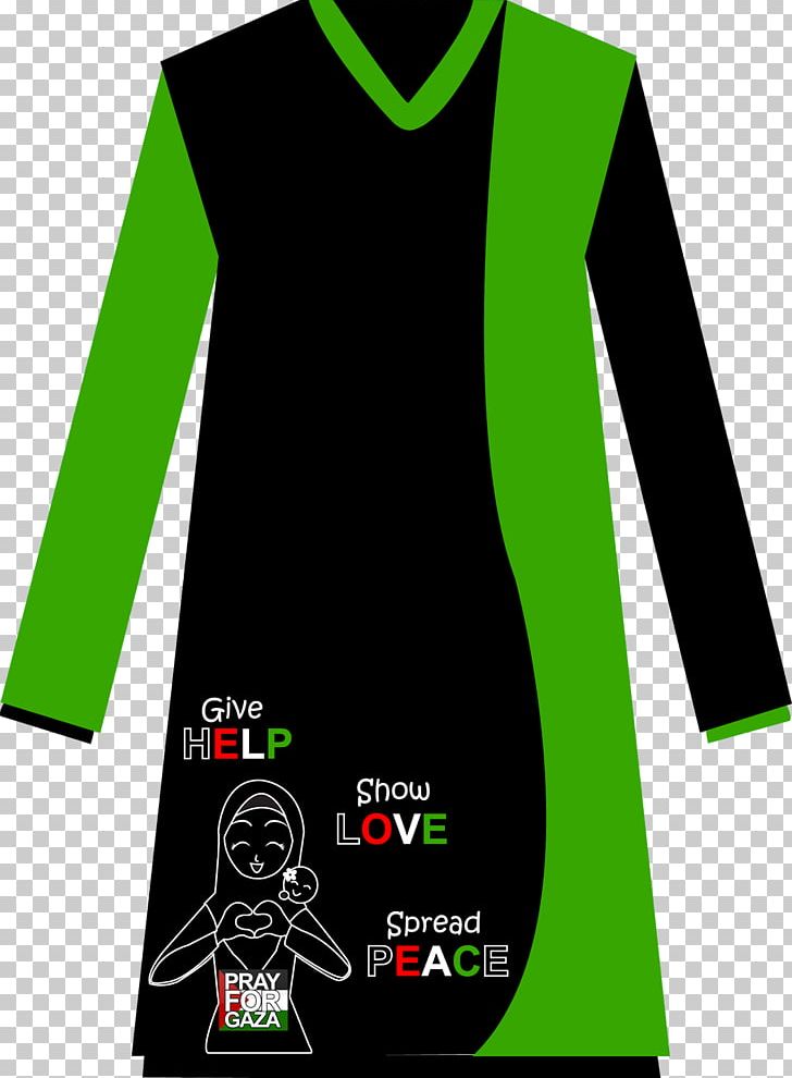 T-shirt Sleeve Logo Outerwear PNG, Clipart, Black, Brand, Clothing, Green, Hadis Sahih Free PNG Download