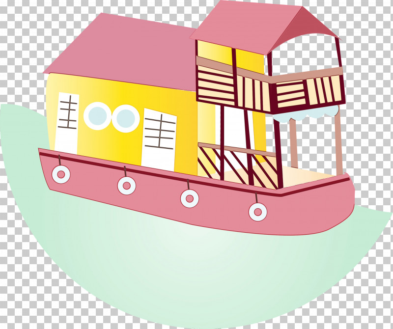 Pink House Wheel PNG, Clipart, Building, House, Houseboat, Paint, Pink Free PNG Download