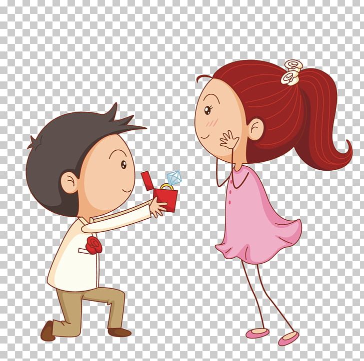Marriage Proposal Cartoon Illustration PNG, Clipart, Boy, Business Man, Child, Conversation, Diamond Free PNG Download
