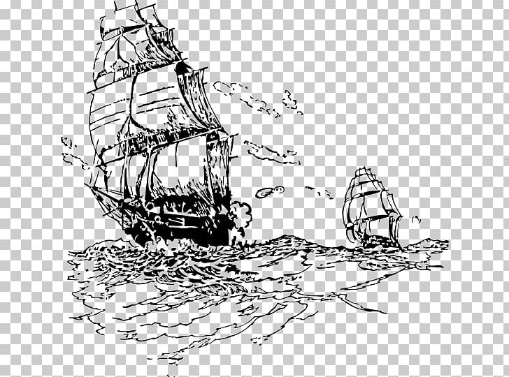 Sailing Ship Sailor Piracy PNG, Clipart, Artwork, Barque, Black And White, Boat, Boating Free PNG Download