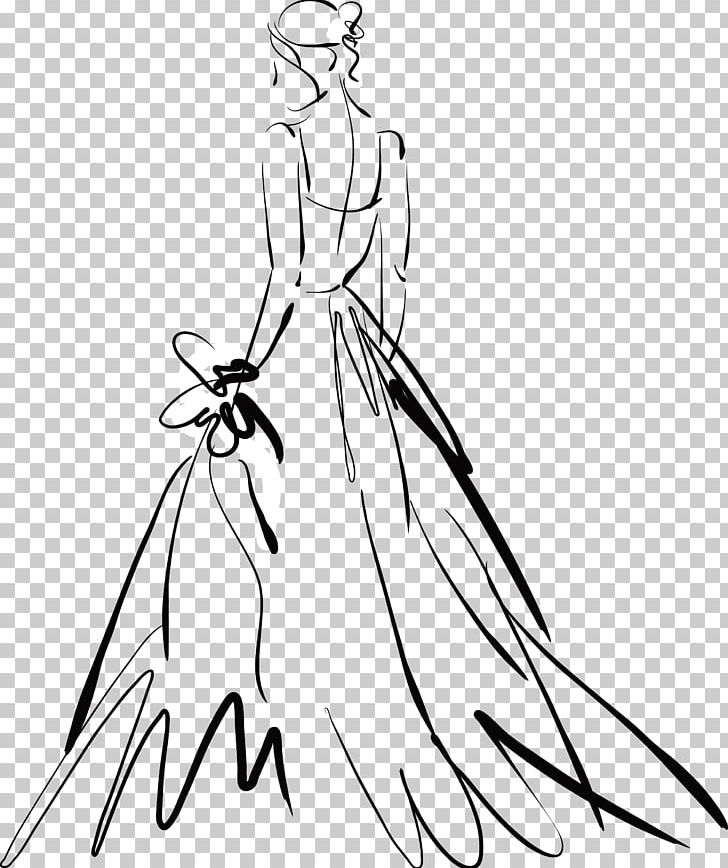 Wedding Invitation Bridegroom Wedding Dress PNG, Clipart, Arm, Black, Black And White, Bride, Fashion Design Free PNG Download