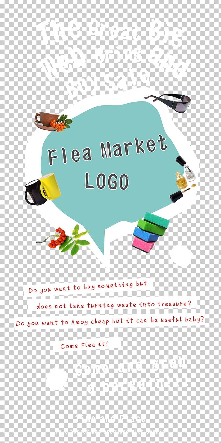 Flea Market Poster Illustration PNG, Clipart, Area, Brand, Flyer, Insects, Logo Free PNG Download