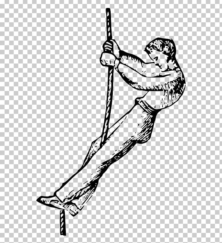 Rope Climbing Free Climbing PNG, Clipart, Arm, Art, Artwork, Black And White, Climbing Free PNG Download