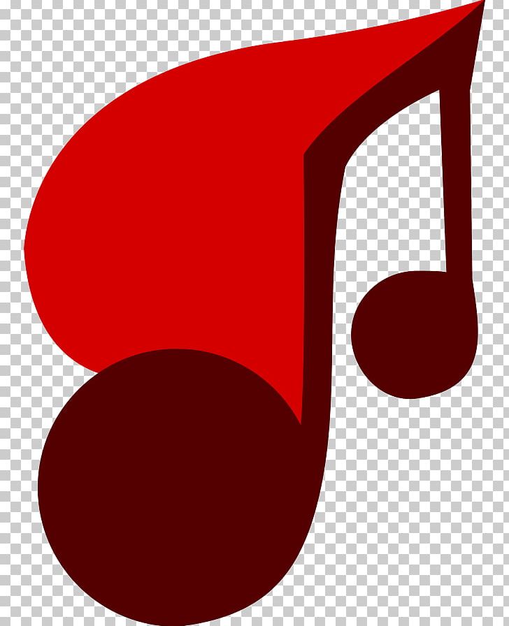 red music note transparent background