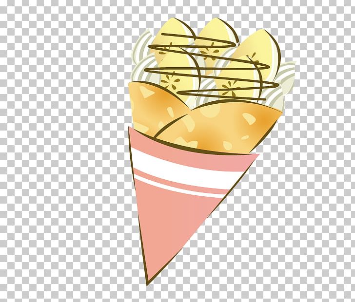 Ice Cream Cone Crxeape Banana Illustration PNG, Clipart, Angle, Banana, Chocolate, Cold, Cold Drink Free PNG Download