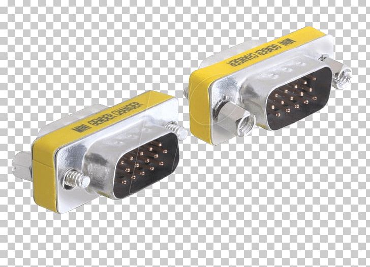 VGA Connector Adapter Electrical Connector Gender Changer Digital Visual Interface PNG, Clipart, Adapter, Buchse, Cable, Computer Monitors, Computer Port Free PNG Download