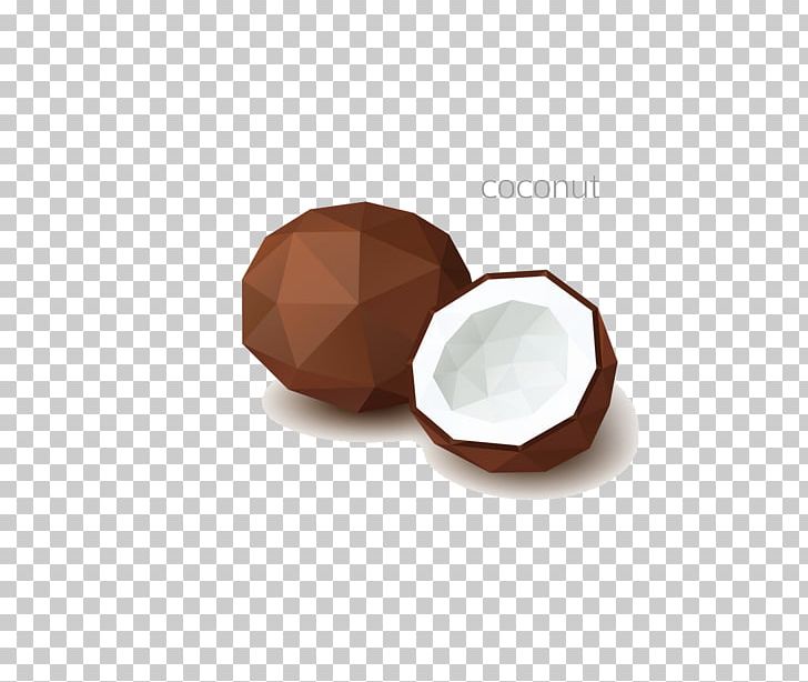 Coconut Polygon Auglis Illustration PNG, Clipart, Adobe Illustrator, Auglis, Brown, Coconut, Coconut Leaf Free PNG Download