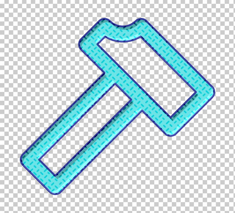 Construction Icon Hammer Icon PNG, Clipart, Aqua, Construction Icon, Electric Blue, Hammer Icon, Line Free PNG Download