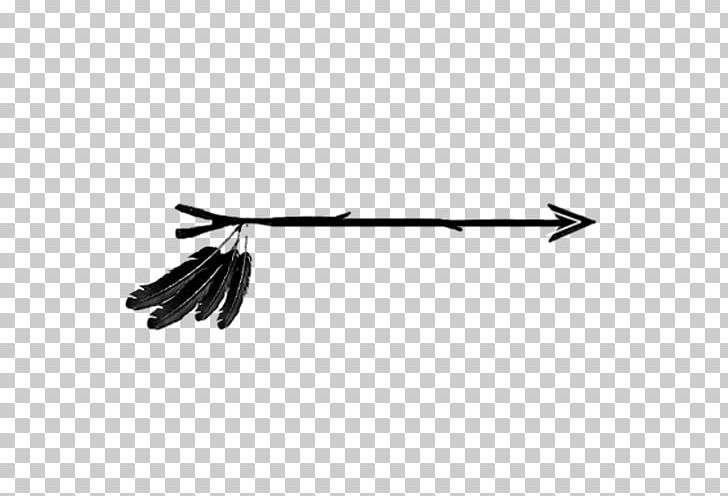 Arrow Feather PNG, Clipart, Angle, Arrow, Black, Black And White, Boho Free PNG Download