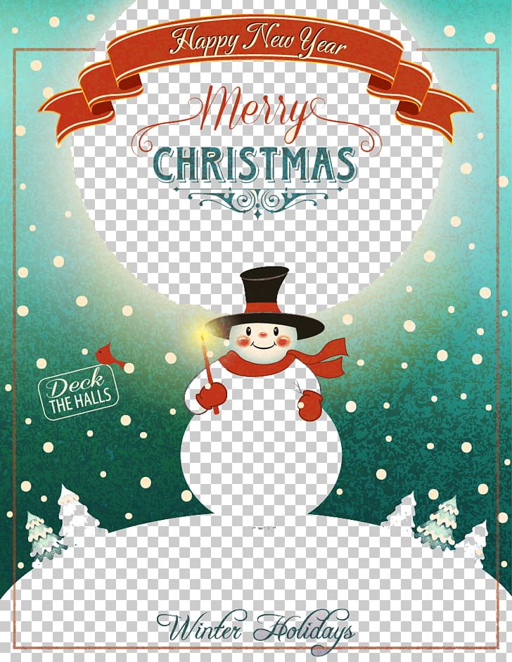 Christmas New Year's Day Poster PNG, Clipart, Christmas, Christmas Card, Christmas Decoration, Fictional Character, Holiday Ornament Free PNG Download