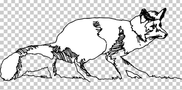 Line Art Arctic Fox Drawing PNG, Clipart, Animals, Arctic Fox, Arm, Carnivoran, Cartoon Free PNG Download