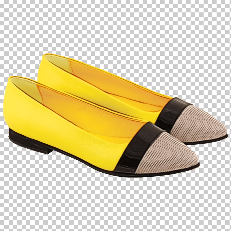 Loafer Ballet Flat Shoe Yellow Ballet PNG, Clipart, Ballet, Ballet Flat, Loafer, Paint, Shoe Free PNG Download