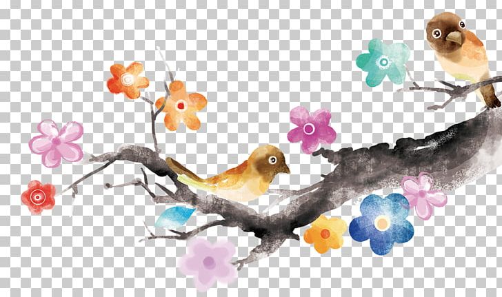 Ink Watercolor Painting Taobao PNG, Clipart, Animals, Art, Auspicious, Auspicious Year Of The Rooster, Bird Free PNG Download