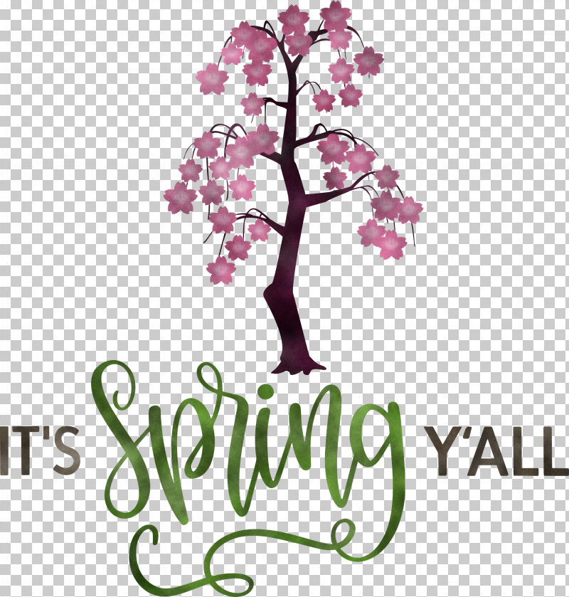 Spring Spring Quote Spring Message PNG, Clipart, Cherry Blossom, Creativity, Cut Flowers, Floral Design, Flower Free PNG Download