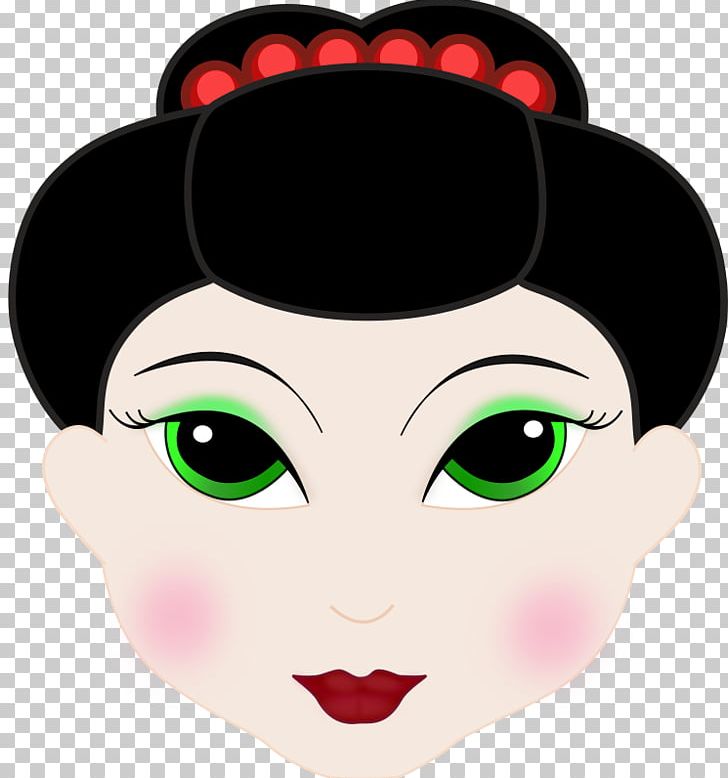 A Geisha PNG, Clipart, Anime Cute, Art, Black Hair, Cheek, Download Free PNG Download
