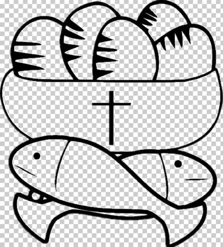 Feeding The Multitude Loaf Fish Bread Bible PNG, Clipart, Angle, Area, Bible, Black, Black And White Free PNG Download