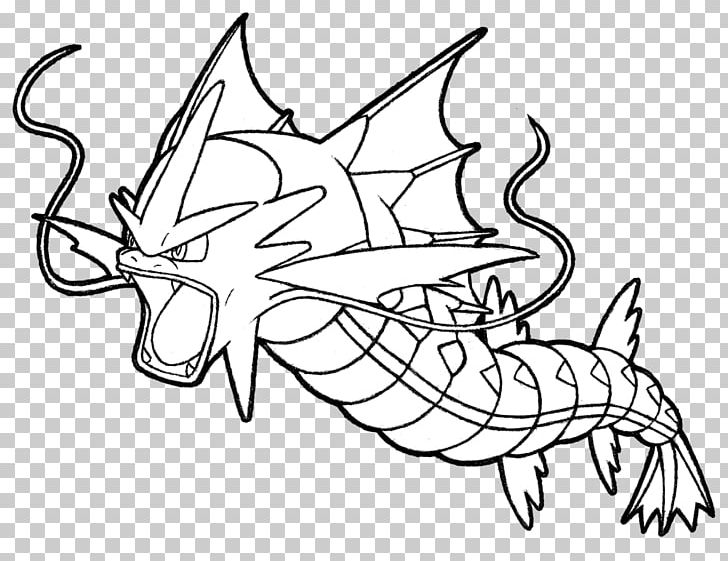 Gyarados Drawing Pikachu Coloring Book Pokémon PNG, Clipart, Aggron, Angle, Art, Artwork, Black And White Free PNG Download
